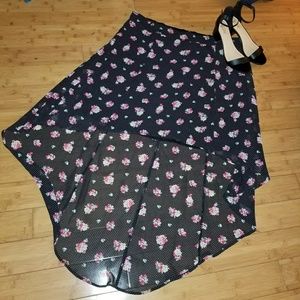 Torrid Floral/Polkadot Hi-low Skirt Sz 20 NWOT!!